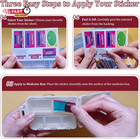 Pill Organizer With Medicine Labels 161 Labels Travel Daily Pill Container Mini 