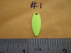20 Pcs  Smooth Willow Leaf Blade  Fluorescent Chartreuse  1  make Spinners 