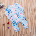 Newborn Baby Bodysuit Romper Infant Girl Jumpsuit  headwear Kids Clothes Outfit