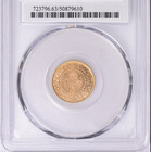 Pcgs Toppop  Turkey 1966 Gold 25 Kurush Monnaie De Luxe Kemal Atat  rk Ms 63