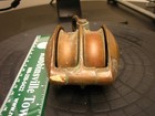 Large Herreshoff Style Bronze Double Shell Block Pulley Vintage Sailboat Rigging