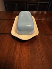 Vintage  Royal China Blue Heaven Butter Dish  Mid-century Modern Rare Find 
