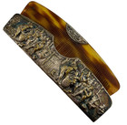 Antique Sterling Silver Comb Holder   Comb