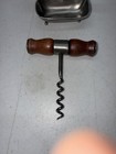 Vintage Royal Etain 95  Pewter Wine Corkscrew With Stand And Cork Holder Euc