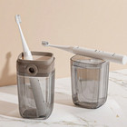 Portable Soap Dish Toothbrush Holder Case Bathroom Water Draining Soap Saver Box