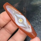 Pure Tibetan Buddhism Agate Sky Eyes Totem Dzi Bead Amulet Necklace Pendant X096