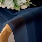 Sheer Curtains 45 Inch Length 2 Panels Set 40 w X 45 l  pack Of 2  Navy Blue