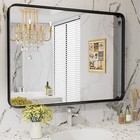 Bathroom Vanity Mirror Over Sink Wall Mirror Rounded Rectangle Metal Frame