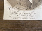 1885 J d  Larkin Sweet Home Soap President Trade Card - Grover Cleveland