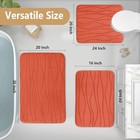  Memory Foam Bathroom Rug Mat 47x17  Extra Soft And 47  X 17  Rectangular Coral