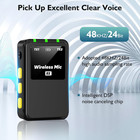 Wireless Lavalier Microphone 2tx 1rx Lapel Mic For Dslr Iphone Android