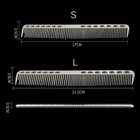 Aluminum Cutting Comb Hair Salon Professional Hairdressing Barbers Combs   
