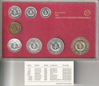 Mds Ddr Coin Set 1986 Proof proof With 8 Coins In Hard Blister