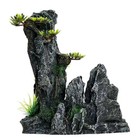 Aquarium Rockery Ornament Hiding Cave Mountain View Tree Fish Tank Decoration   