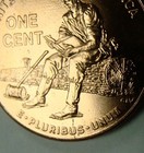 2009 Gem Bu Lincoln Cent bootstrap  Cracked Die Error  Coin  Free Shipping