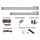 Ledglow 4pc Million Color Led Car Underglow Neon Accent Lights Underbody Kit