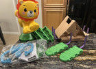 Fisher-price Toddler Learning Toy  Bounce And Spin Lion Stationary Ride-on  New