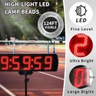 Gan Xin Race Clock With Tripod For Running Events  Large Led Stopwatch Red 