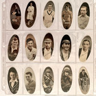 Carreras Popular Personalities Cigarette Cards Lot 42 72 1930s Partial Set Oval