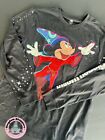 2025 Walt Disney World Parks Sorcerer Mickey Shirt Long Sleeve Black Adult Xxl