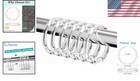 Stylish 12 Pcs Clear Plastic Shower Curtain Rings For Effortless Bathrooms