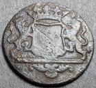 Antique 1784 Voc Duit Dutch East India Company Coin