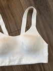 Victoria s Secret Sports Bra Bralette White Racerback V Back Lined Medium M New
