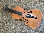 Vintage American Folk Art Violin Fiddle John Glancy Goshen Ohio 1928