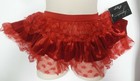 Capezio Red Velvet Lace Ruffled 3 Tiered Dance Skirt Girls Szs Ballet 