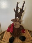 Vtg Dan Dee Christmas Plush Animated Collectors Choice Reindeer Moose See Video