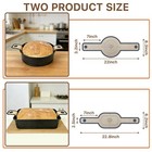 2pcs Rsiynax Silicone Bread Sling For Dutch Oven  22 l X 3 2 w  Gray