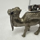 Vintage Camel Figural Table Lighter Metal Animal Statue  Novelty Decor