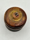 Wooden Indian Vintage Tika Ceremony Kum Kum Powder Box Hand Carved And Painted