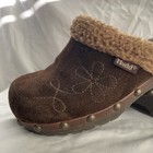 Vintage Mudd Small Wedge Clog Slides Y2k 90s Embroidered Flower Women s 9 5-10