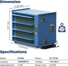 Alorair 100 000 Btu Hydronic Heater Water-to-air Heat Exchanger  Hydrox H100a