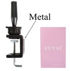 Futai Human Hair Mannequin Head Table Clamp Stand Black Wig Head Metal Holder   