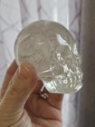 Lot  3 Set Of 3 Clear   Smokey Quartz Crystal Skulls - Handcarved - Good Vibes 