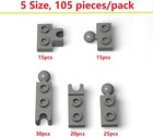 105pcs Classic Building Gray Ball Joint Plate Bulk  Model Ball And Socket Joints