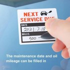 300 Oil Change Service Reminder Stickers Window Lite Sticker Pack 2 x2  Us
