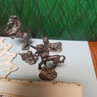 Lot Of 4 Pewter Unicorn Figures Vintage Metal Miniatures