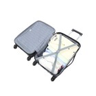 Expandable Hardside 3 Pcs Carry On Luggage Set W  Tote Travel Kit 4 Wheels New