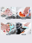 5pcs Kitchen Dishcloths  Reusable Dish Cellulose Sponge Cloths  Super Absorbent