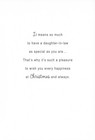 Heartfelt Christmas Card For Daughter-in-law  Holiday Tree By Hallmark      