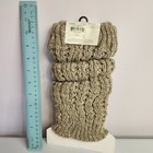 Sonoma Life   Style Ribbed Knit Leg Warmers Oatmeal Beige One Size Nwt