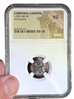 Ancient Greek Corinthia Ar Silver Drachm  Pegasus Aphrodite  350-280 Bc  Ngc-vg