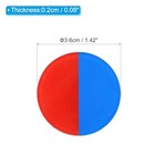  Self Stick Hot And Cold Water Label Pack Acrylic Round Shape Sticker Signs 6