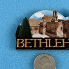 Bethlehem Church Of The Nativity Wood Travel Souvenir Fridge Magnet  58004