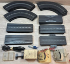 Vintage 1960 s Lot Of 45 Aurora Model Motoring Race Track Misc Sizes And Pieces
