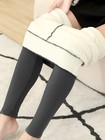 Womens Lamb Fleece Lined Leggings Warm Winter Thick Thermal Pants High Waist