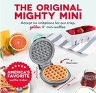 Dash Mini Waffle Maker 4-inch Ceramic Nonstick Waffle Iron Aqua Compact  New